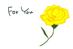 For You 黄色いバラ