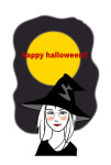 ハロウィンテンプレート・魔女