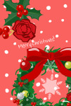 クリスマスリースと柊1